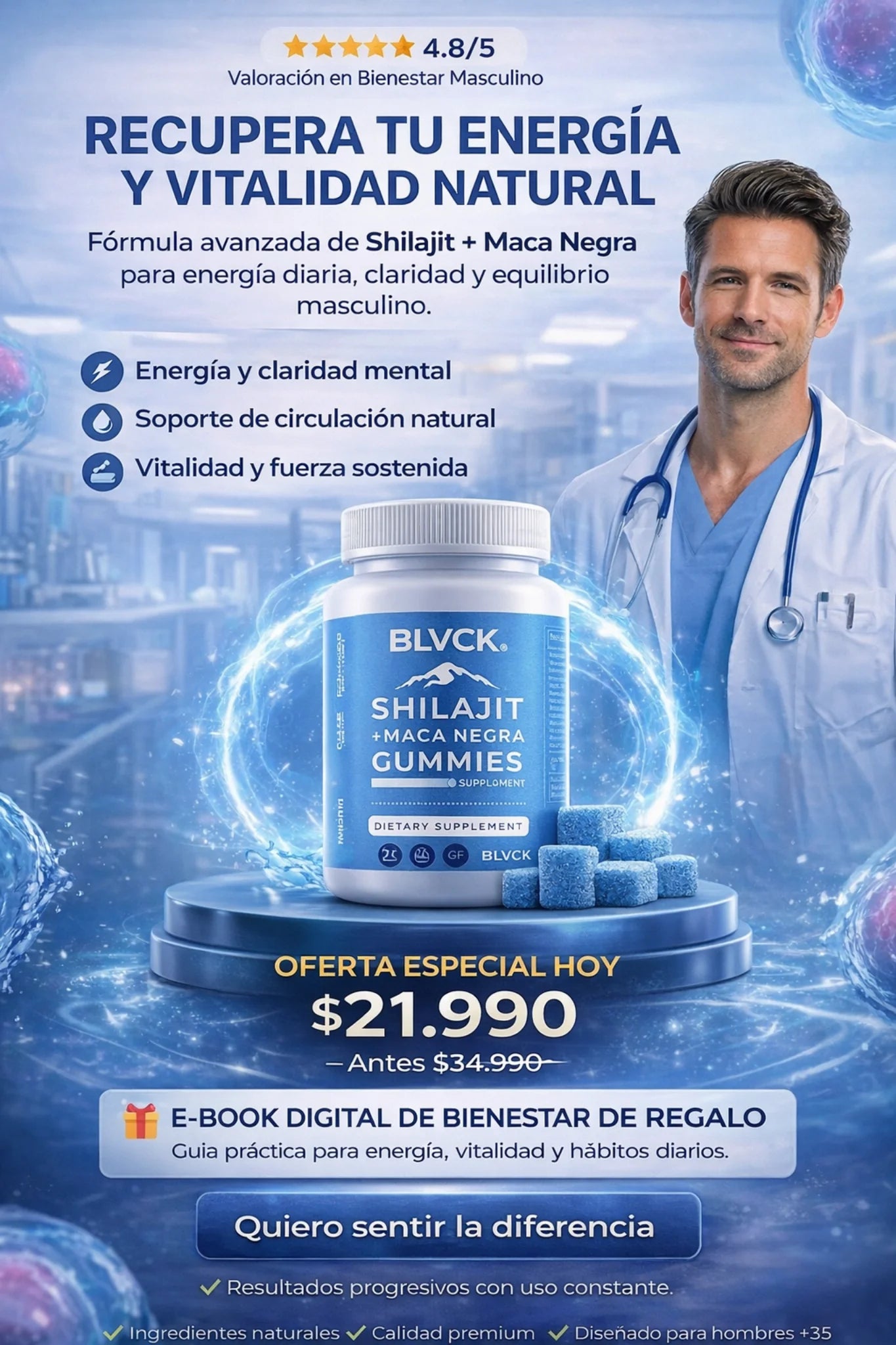 BLVCK Supreme Shilajit Gummies (con Maca Negra) ADIOS al Viagra