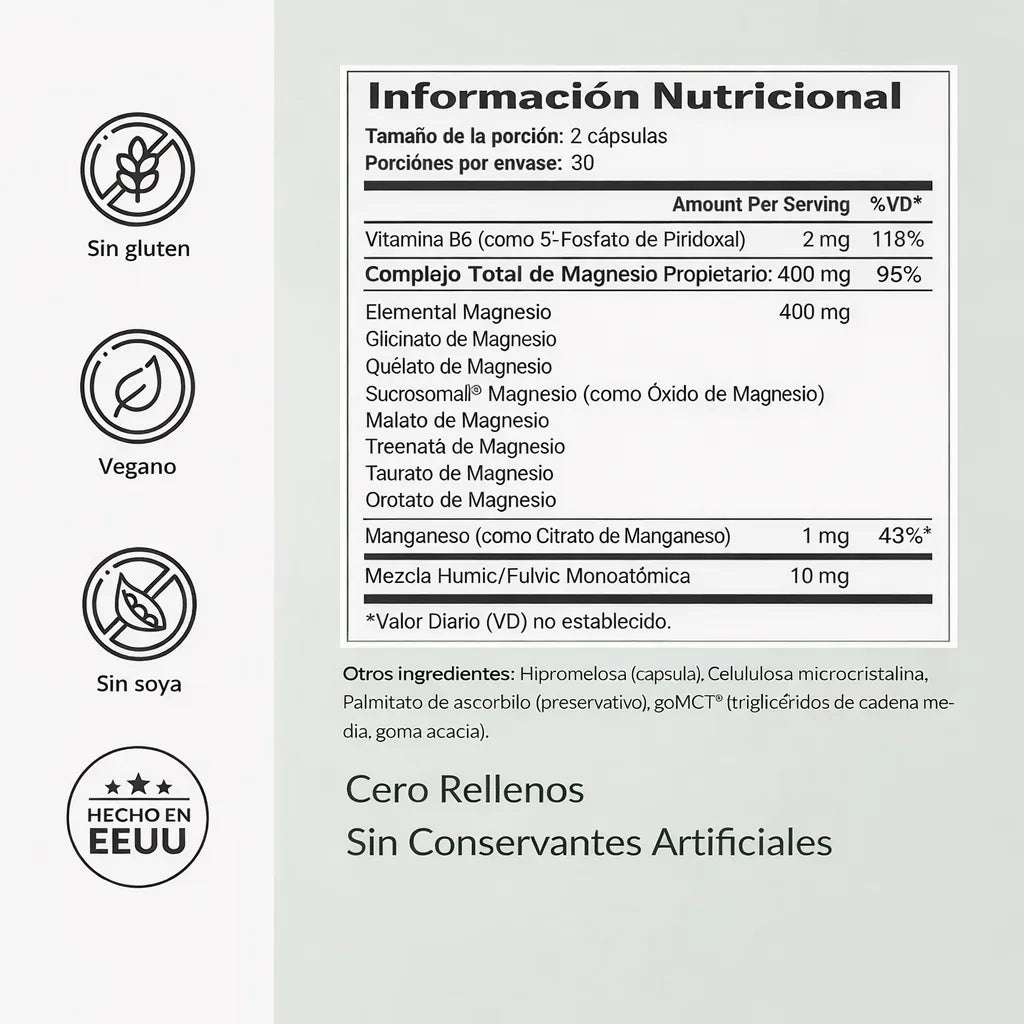 Pack Magnesio Complex 8 en 1 | Para el Estrés, Sueño y Rendimiento Físico