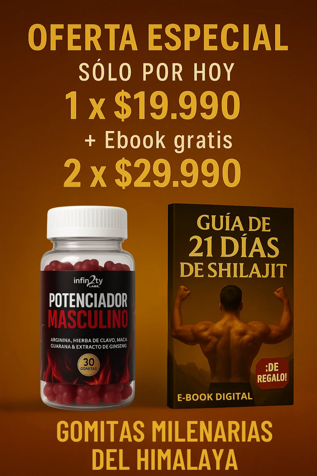 Gomitas de Shilajit® Potenciador Sexual