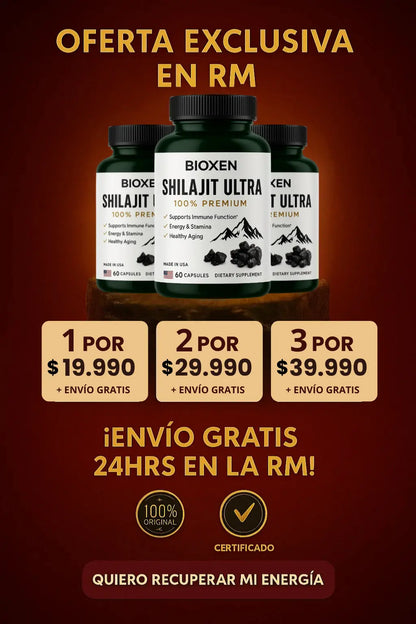 New Shilajit Ultra™ Potenciador Sexual - 60 Cápsulas