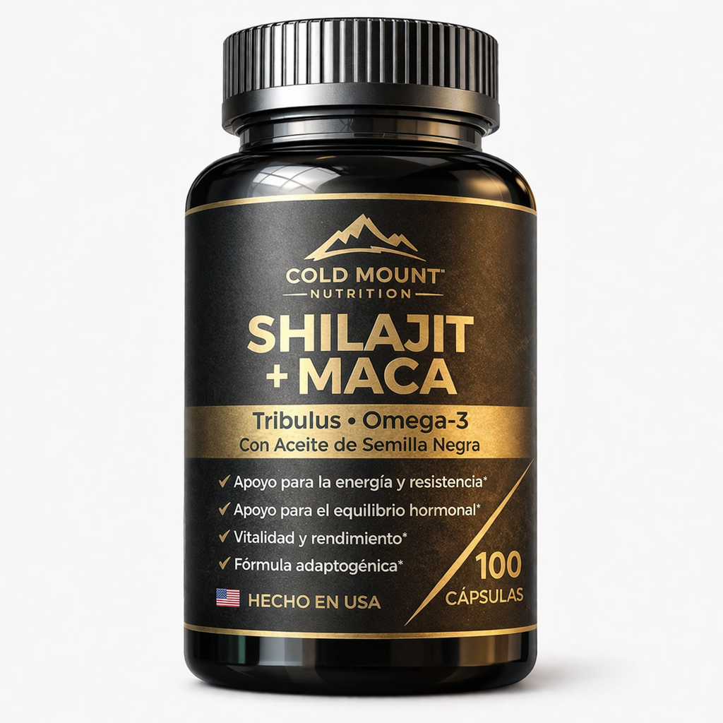 COLD MOUNT SHILAJIT™ + MACA NEGRA - 100 Cápsulas