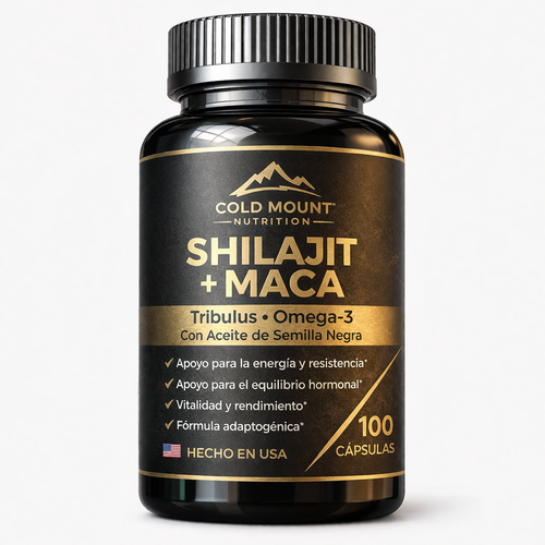 COLD MOUNT SHILAJIT™ + MACA NEGRA - 100 Cápsulas