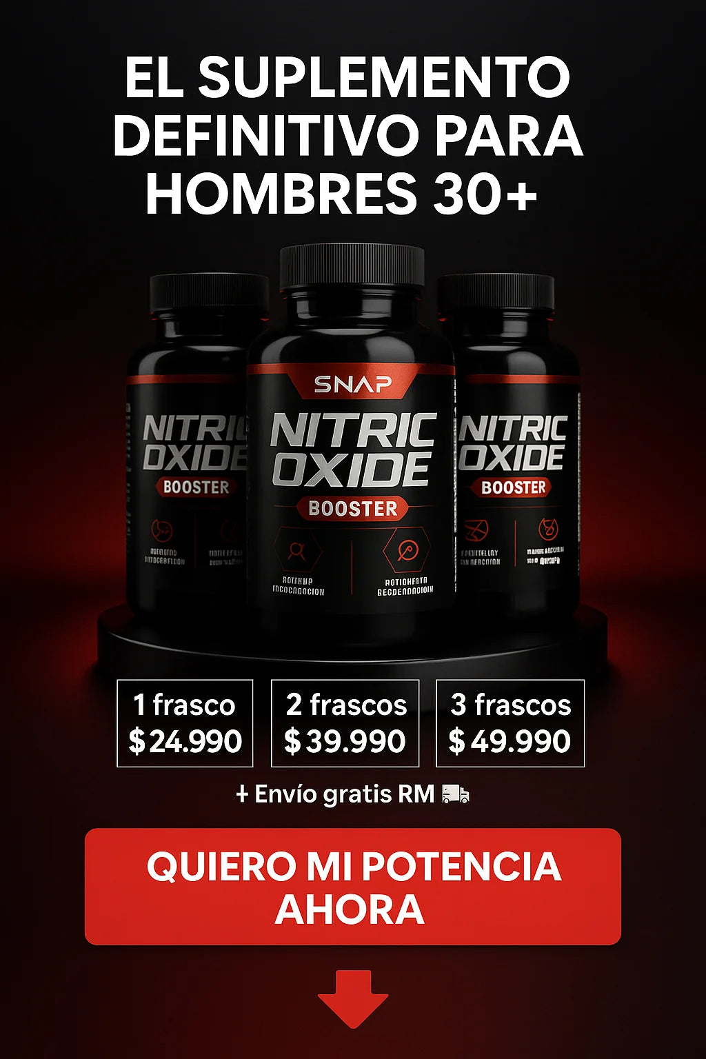Power Boost™ – Óxido Nítrico 60 Cápsulas