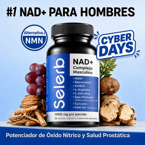 NAD+ | 2x1 Salud Prostática y Energía Celular Masculina